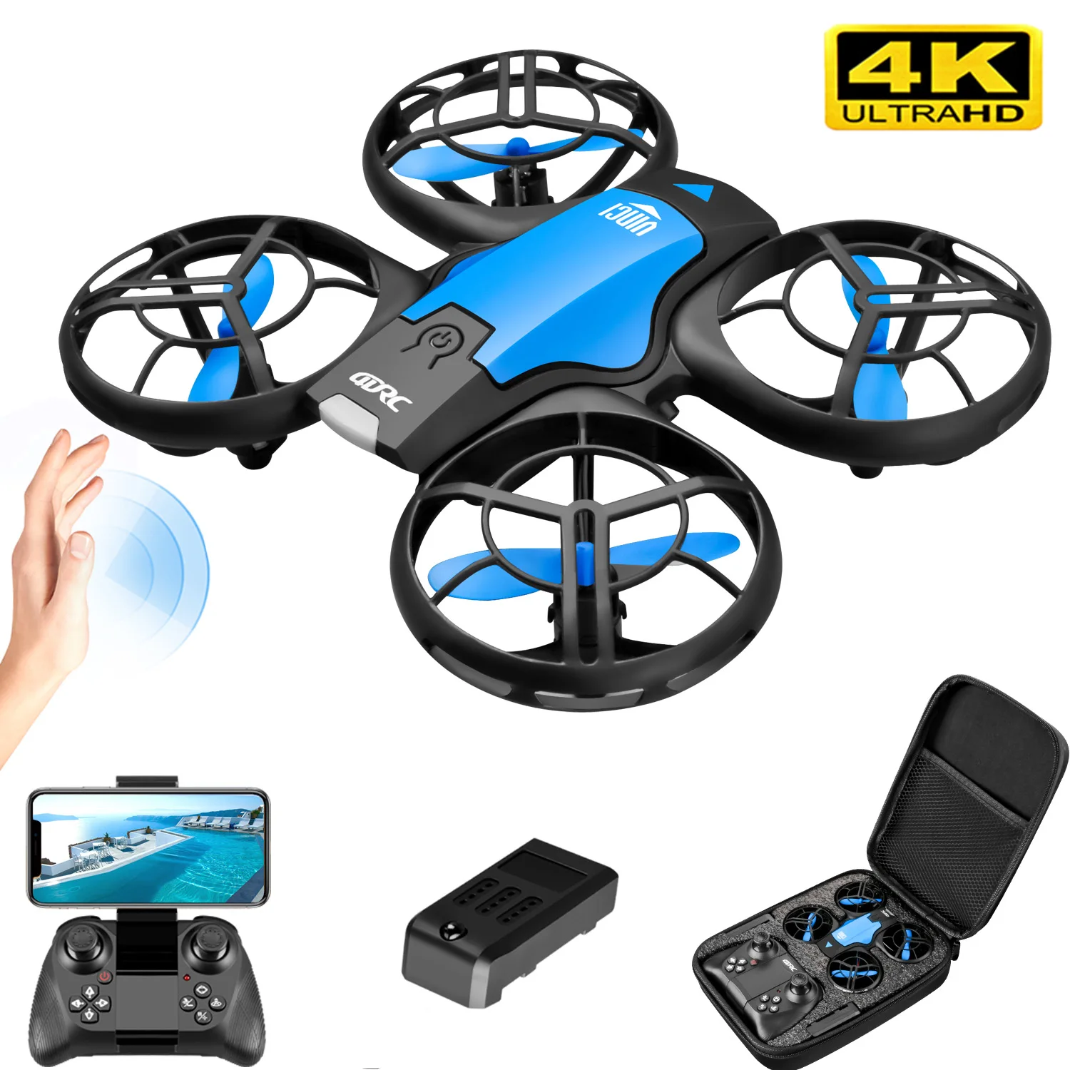 Drone Vera Rc - V8 New Mini Drone 4k profession