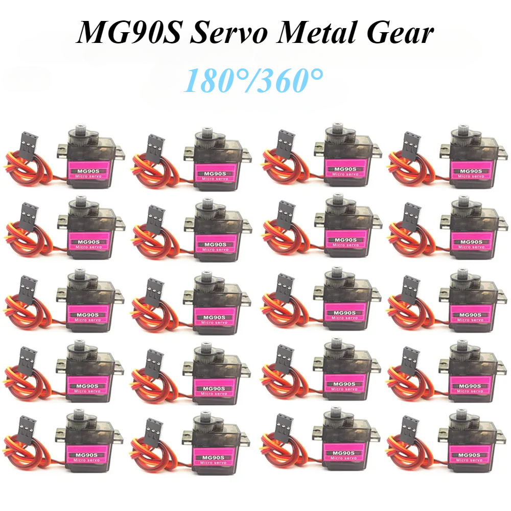 Drone Rc Jet - 2/4/10/20/50Pcs MG90S Servo All Metal Gear