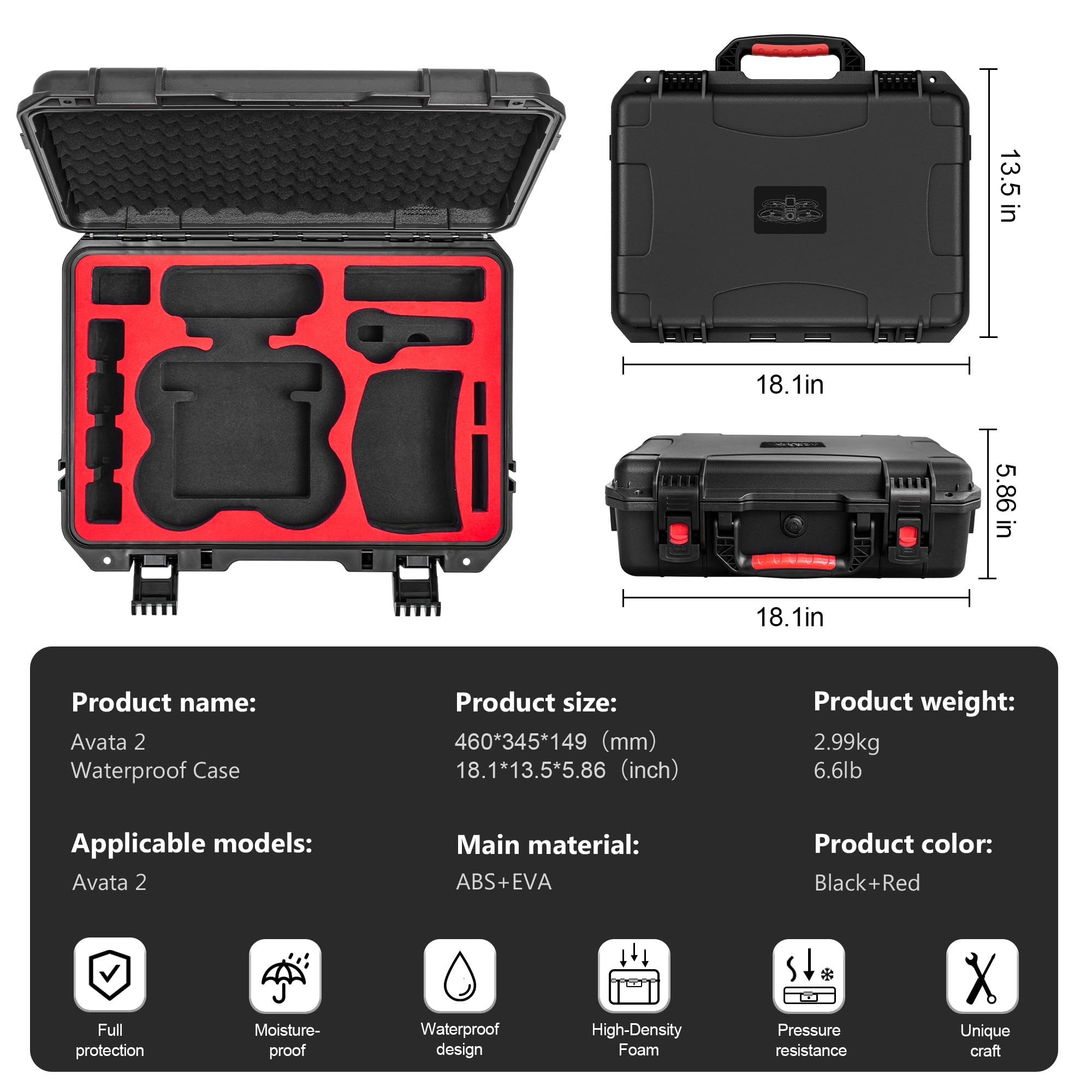 Carrying Hard Case for DJI Ava – обзор и цена Drone Motion Rc