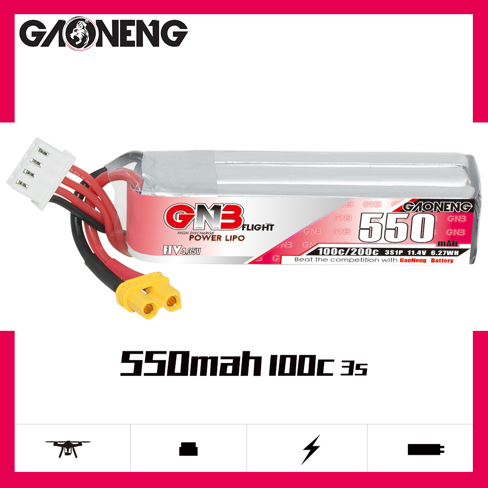 GNB HV 11.4V 550mAh 100C/200C  – обзор и цена Analog Fpv Transmitter