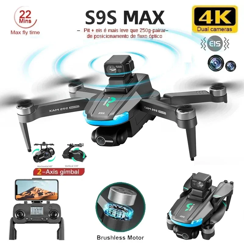 NEW S9S MAX MINI Drone 4K 2-Ax – обзор и цена Dron Rc Quadcopter