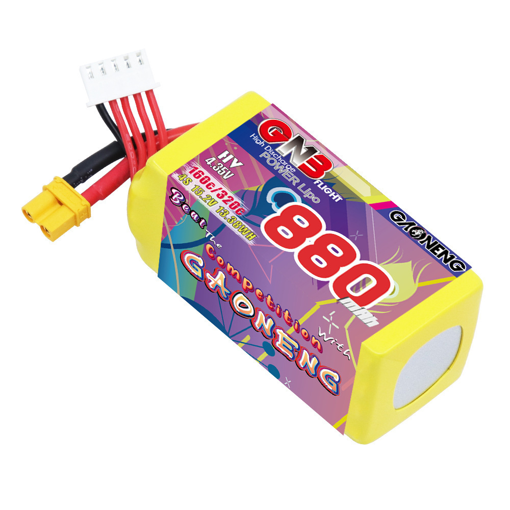 GNB 4S 880mAh 15.2V 160C/320C  – обзор и цена Drone Lipo Battery