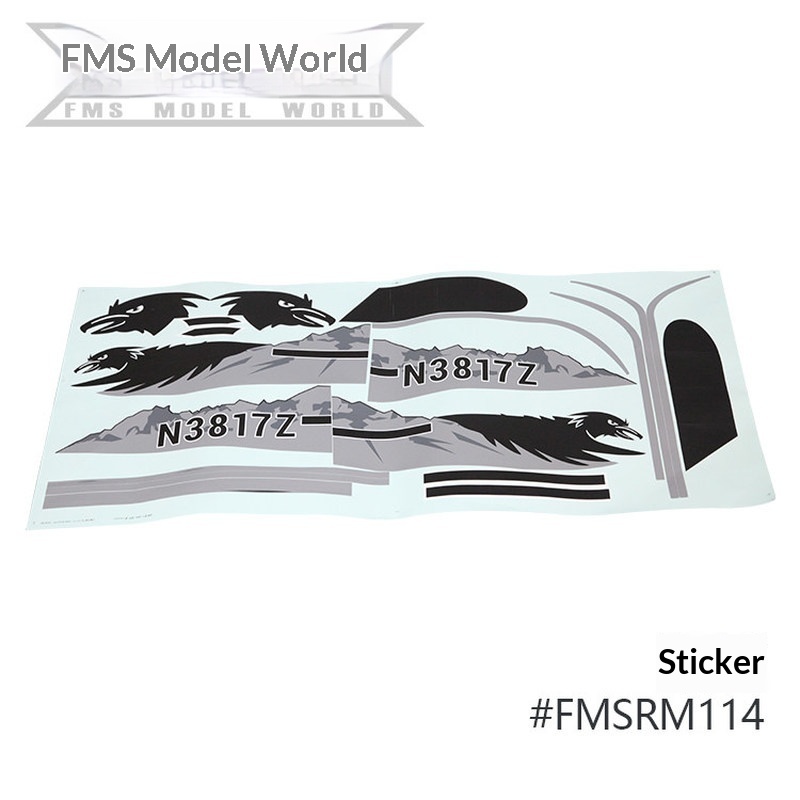 FMS RC Plane Decals For 1700mm – обзор и цена Drone Rc Jet