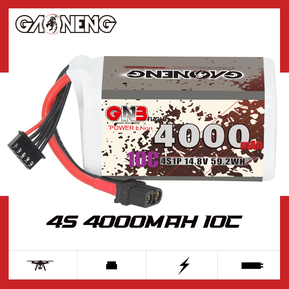GNB 4000mAh 4S 14.8V 10C 20C W – обзор и цена Drone Lipo Battery
