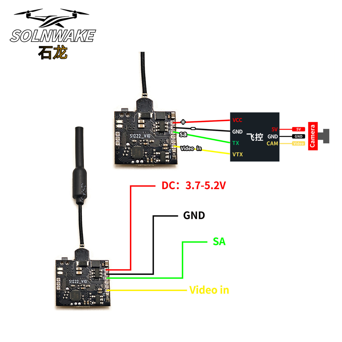SLONWAKE Nano 5.8G 48CH 200mW  – обзор и цена Drone Rc Diy