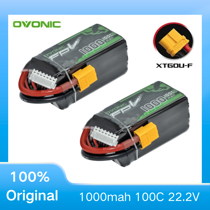 2Pcs OVONIC 1000mAh 100C 22.2V – обзор и цена Drone Rc Race