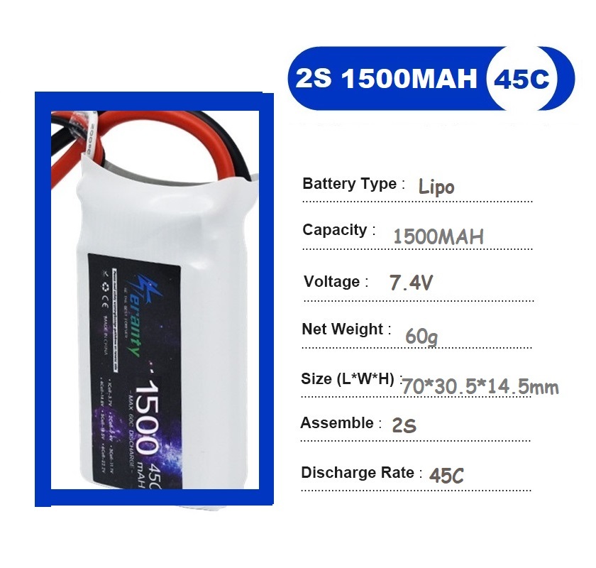 2PCS 7.4V Lipo 2S Battery 1500 – обзор и цена Drone Rc Race