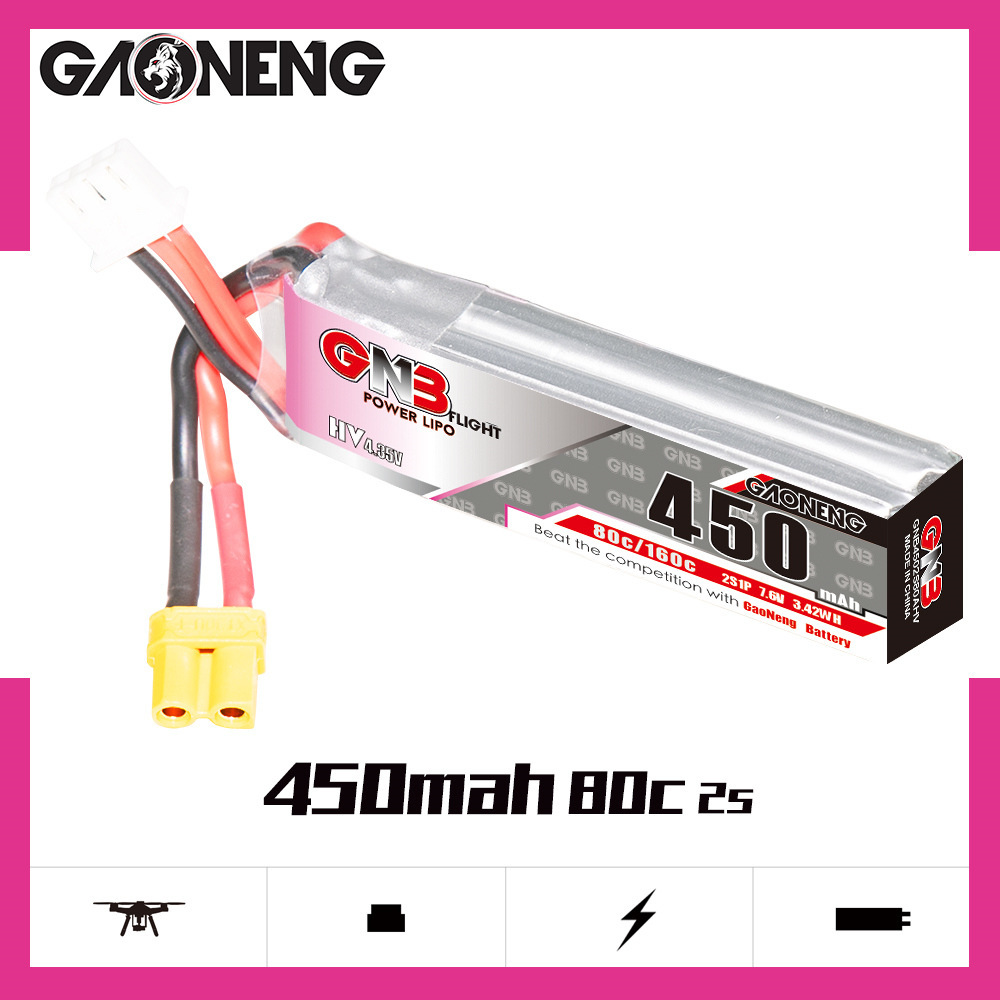 GNB LiPo Battery HV 2S 7.6V 45 – обзор и цена Analog Fpv Transmitter