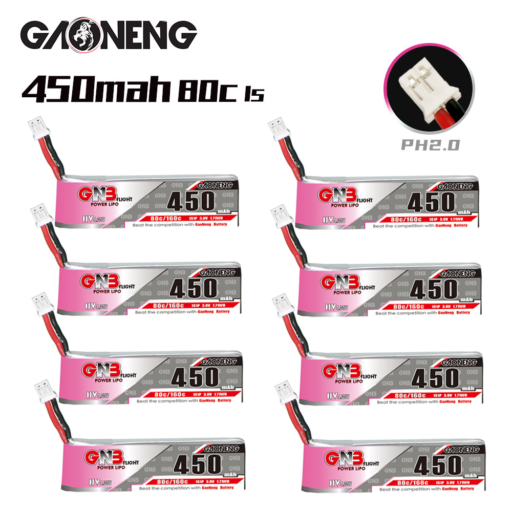 GNB HV 1S 3.8V 450mAh 80C/160C – обзор и цена Drone Lipo Battery