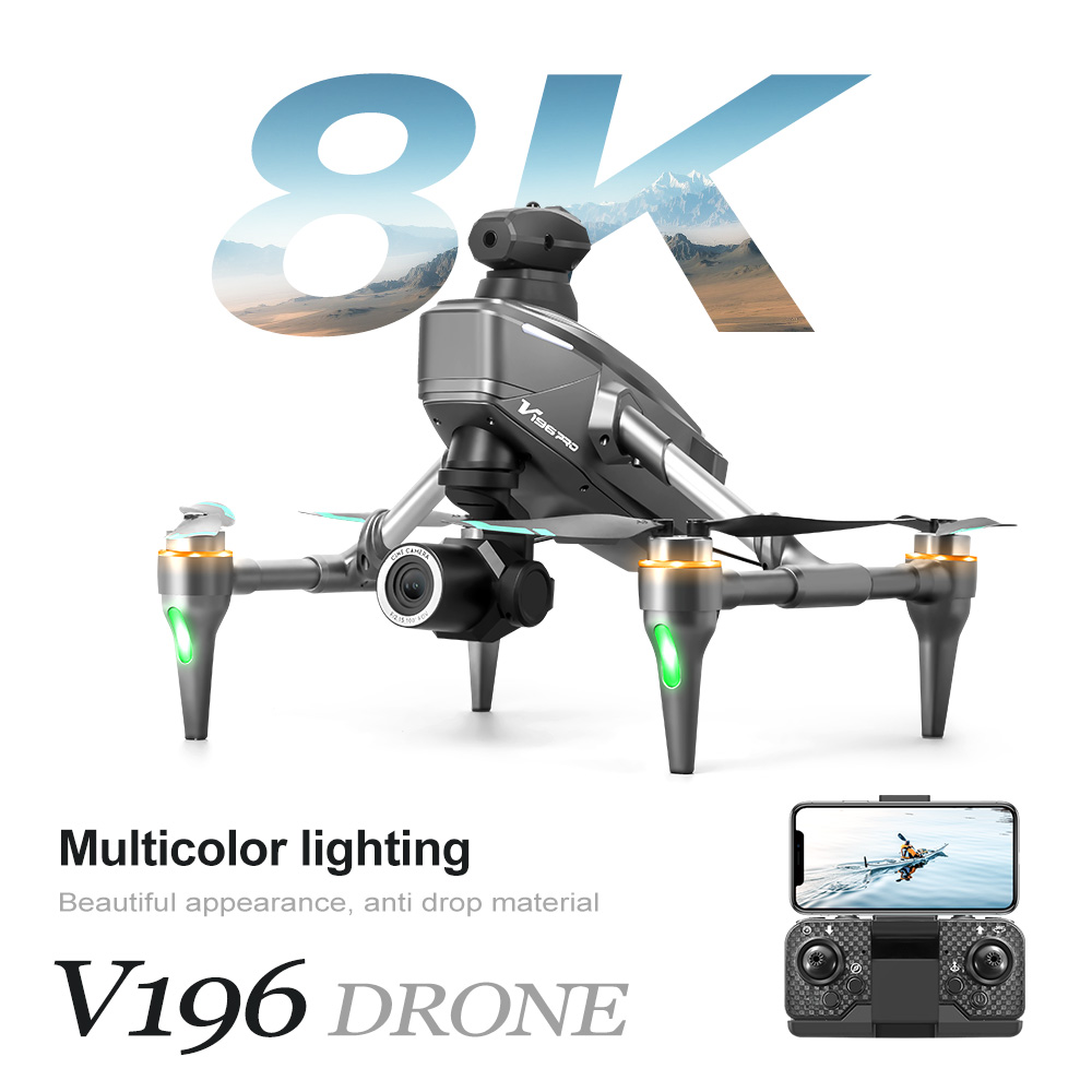 2024 New V196 Drone 8K Profess – обзор и цена Drone V196 Rc