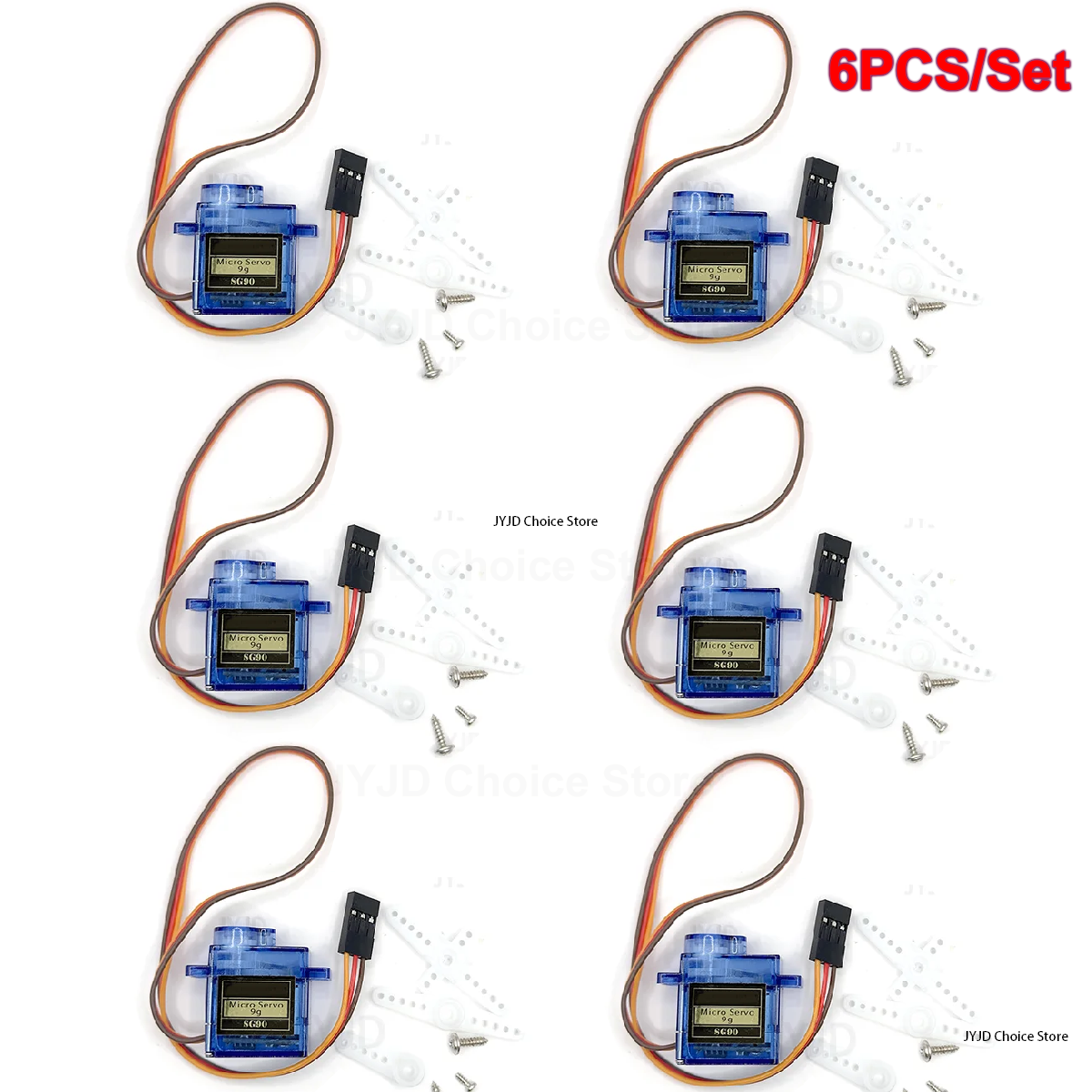 6pcs Sg90 9g Micro Servo Motor – обзор и цена Drone Rc Jet