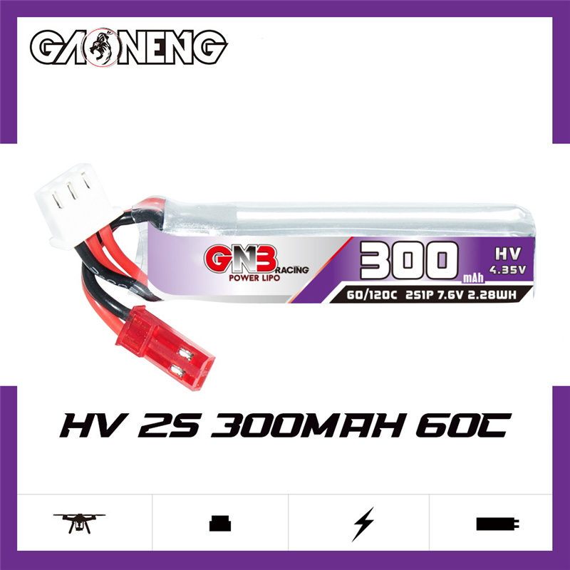 GAONENG GNB 2S 7.6V 300mAh 60C – обзор и цена Analog Fpv Transmitter