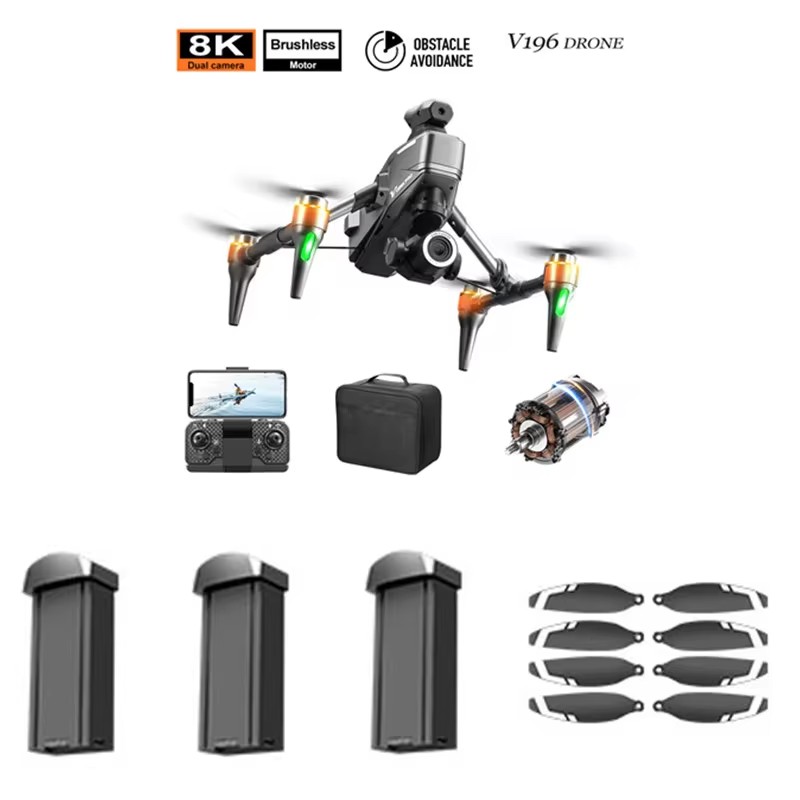 V196 Brushless 8K  Obstacle Av – обзор и цена Drone V196 Rc
